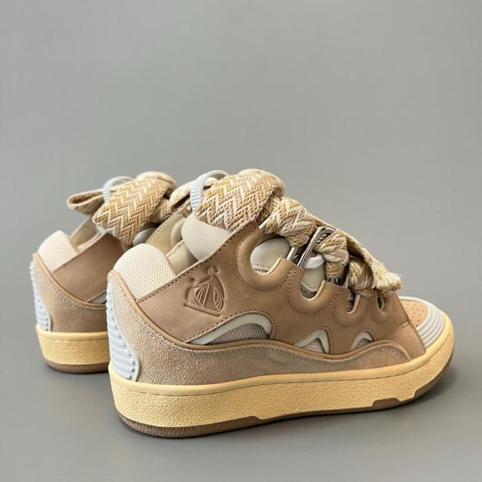 Lanvin Curb Sneaker Ecru