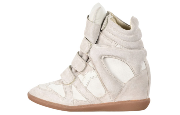 ISABEL MARANT Cushioning High Top Sports Casual Shoes Women's Beige
