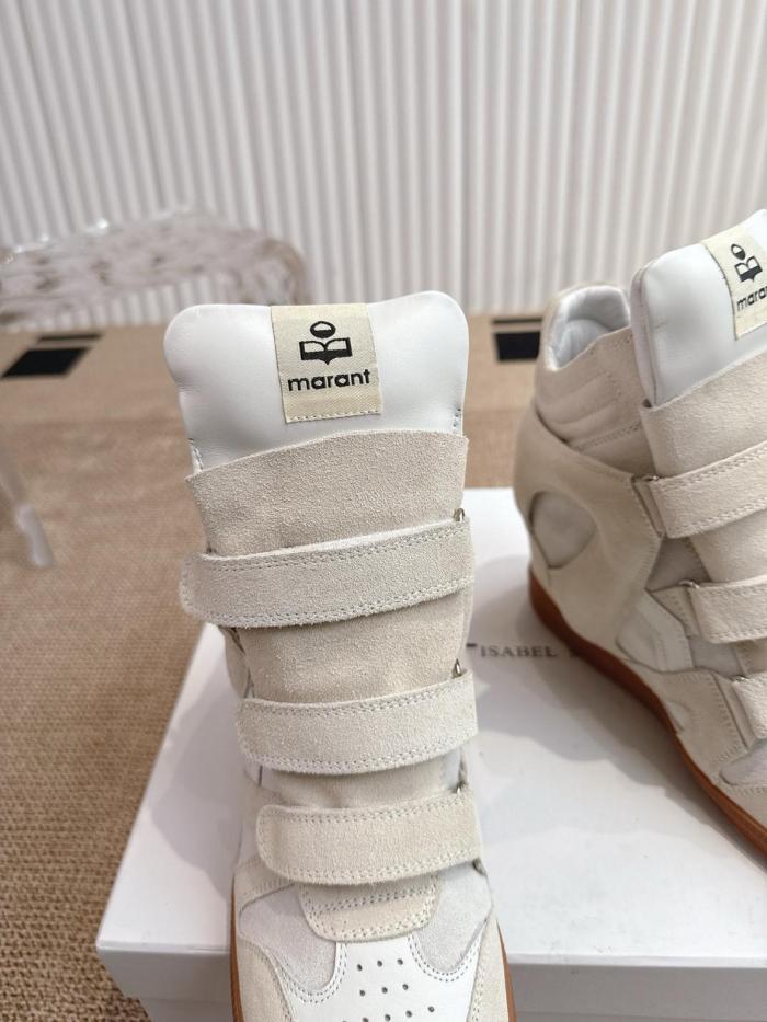 ISABEL MARANT Cushioning High Top Sports Casual Shoes Women's Beige