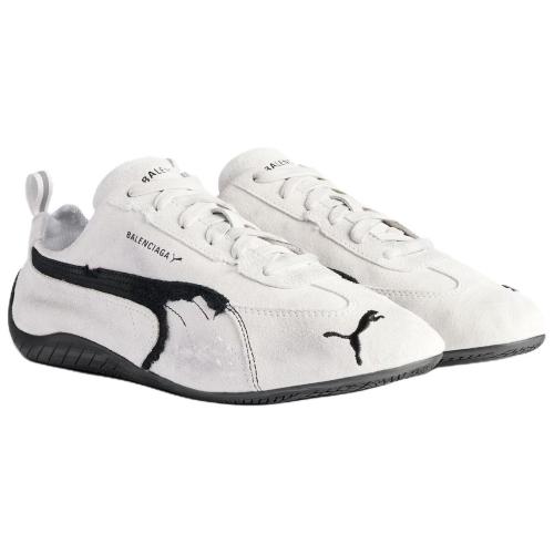 PUMA x Balenciaga Speedcat Collection Thin Sole Shoes Low Top Casual Shoes Unisex White