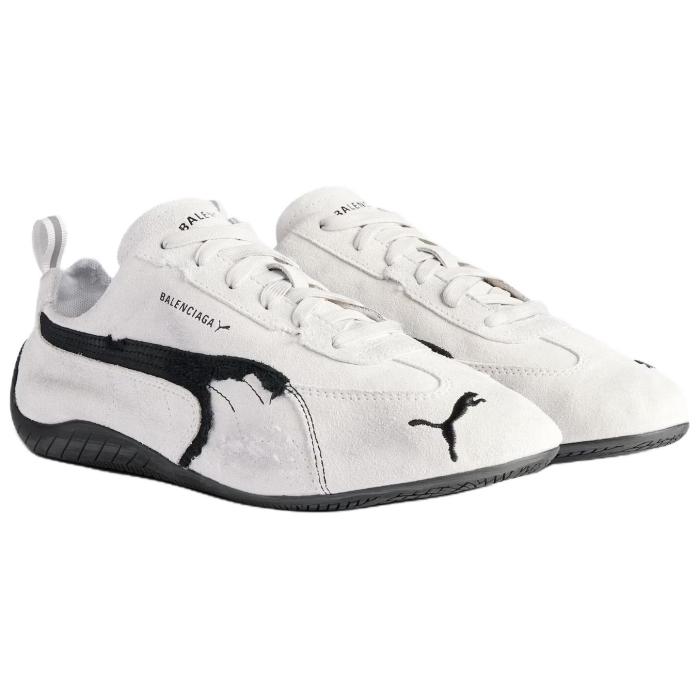 PUMA x Balenciaga Speedcat Collection Thin Sole Shoes Low Top Casual Shoes Unisex White