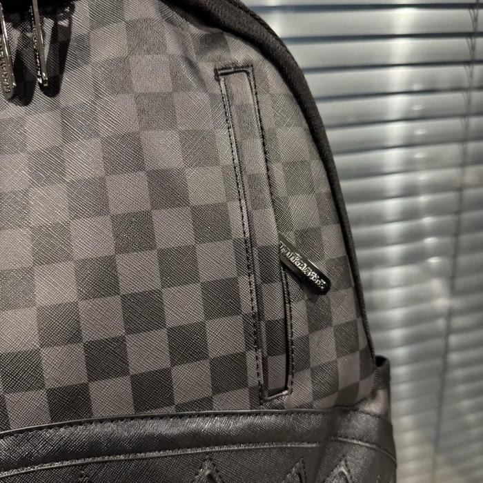 SPRAYGROUND PVC Backpack Large Size Unisex Black W0715710 size 29*15*46 cm