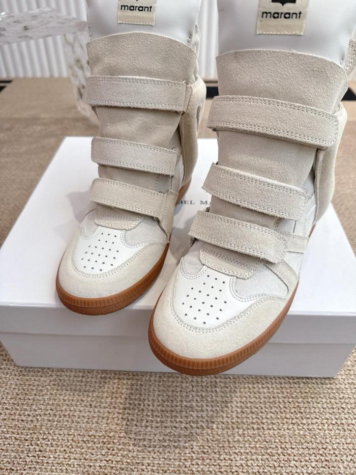 ISABEL MARANT Cushioning High Top Sports Casual Shoes Women's Beige