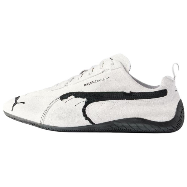 PUMA x Balenciaga Speedcat Collection Thin Sole Shoes Low Top Casual Shoes Unisex White