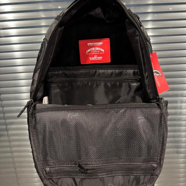 SPRAYGROUND PVC Backpack Large Size Unisex Black W0715710 size 29*15*46 cm