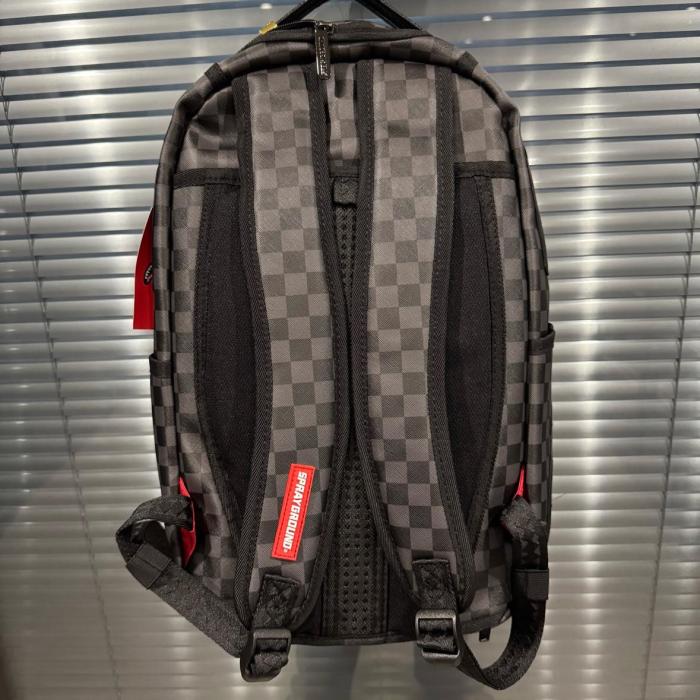 SPRAYGROUND PVC Backpack Large Size Unisex Black W0715710 size 29*15*46 cm