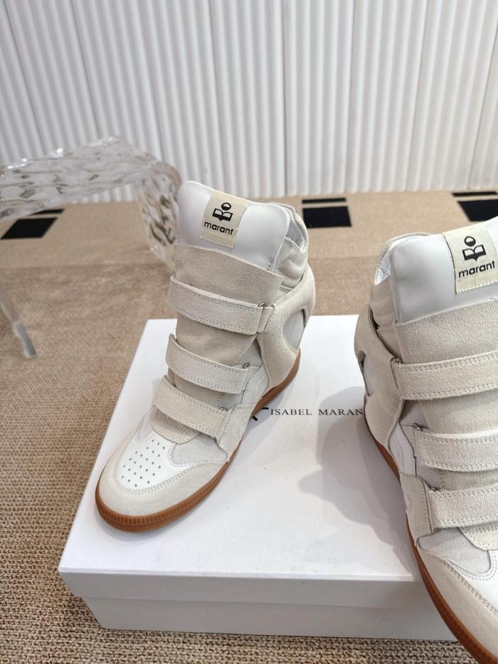 ISABEL MARANT Cushioning High Top Sports Casual Shoes Women's Beige