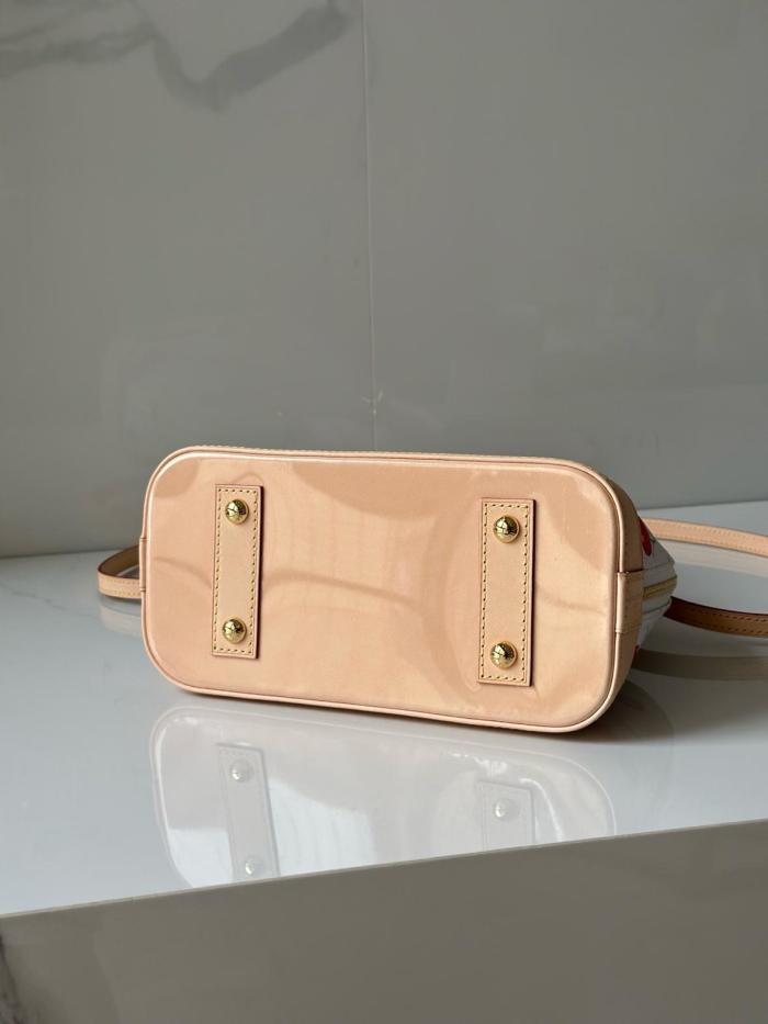 Louis Vuitton x Takashi Murakami Cherry Alma BB White Monogram M14234 size 23.5*17.5*11.5 cm