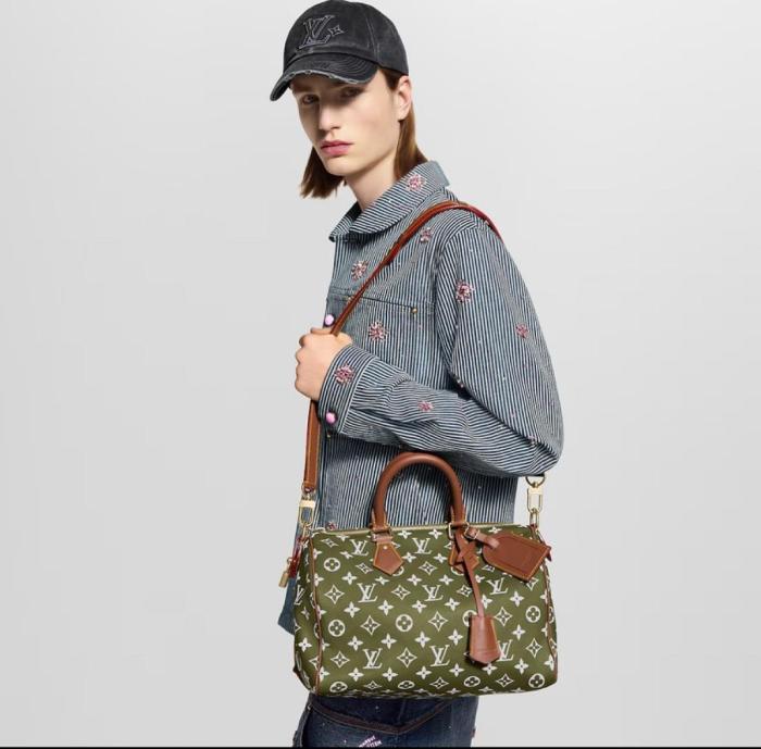 Louis Vuitton Speedy P9 Bandoulière 30 Green Sancha M15241 size 32*22.5*18 cm