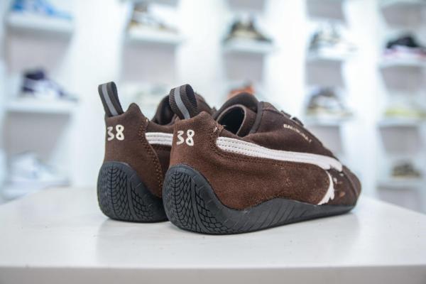 PUMA x Balenciaga Speedcat Thin Sole Shoes Low Top Casual Shoes Unisex Brown