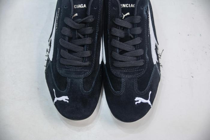 PUMA x Balenciaga Speedcat Collection Thin Sole Shoes Low Top Casual Shoes Unisex Black
