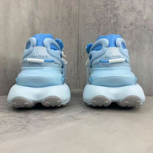 Ant Kai x Balmain Unicorn Pointed Toe Lace-Up Low-Top Men's Casual Shoes Blue