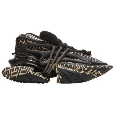 BALMAIN Unicorn Low 'Ivory Black Monogram'