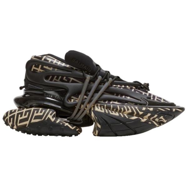 BALMAIN Unicorn Low 'Ivory Black Monogram'