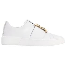 BALMAIN B Court Low Top Stylish Skateboarding Shoes Women's White
