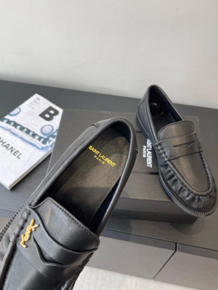 SAINT LAURENT Le Loafer Leather Loafers