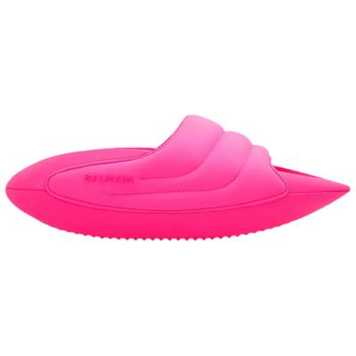 BALMAIN B IT Rubber Quiet Slide Slippers Women's Pink
