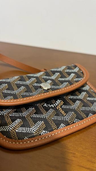 GOYARD Anjou double-sided two-color Y-shaped monogram full-print canvas and cowhide mother-of-pearl tote bag shopping bag shoulder bag handbag mini women's ANJOUSMINCG size 20*10*20cm  