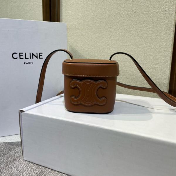 CELINE Triumphal Arch Handbags 199263DU3-04LU size 11*11*11 cm