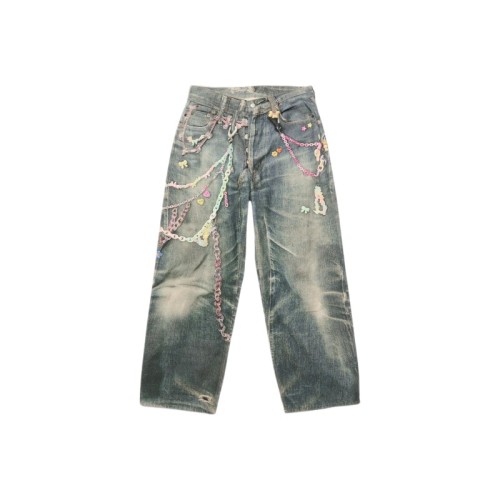 Acne Studios Trousers 'Mid Blue'