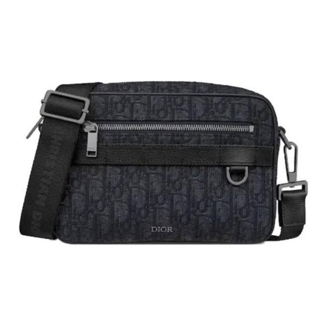 DIOR Leather Crossbody Bag, Shoulder Bag Women's Black 1ESPO298YKY-H03E size 22.5*6*16 cm