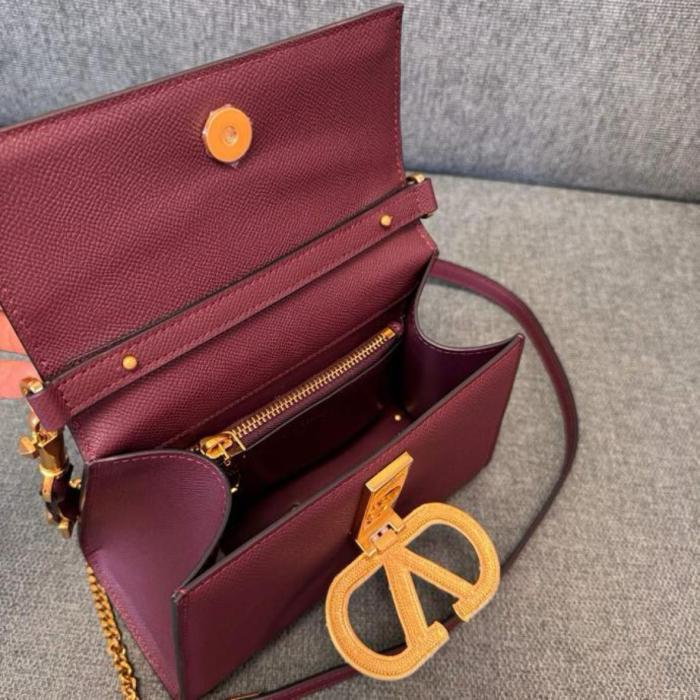 Valentino Cow Leather Handbag Trumpets Women's 7W2B0F53XPWDYE size 22*9*17 cm