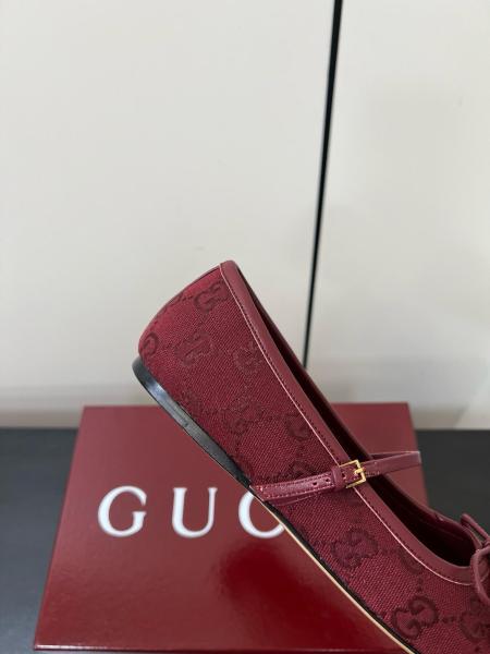 GUCCI Women's Horsebit Ballet Flat 'Rosso Ancora' Women's