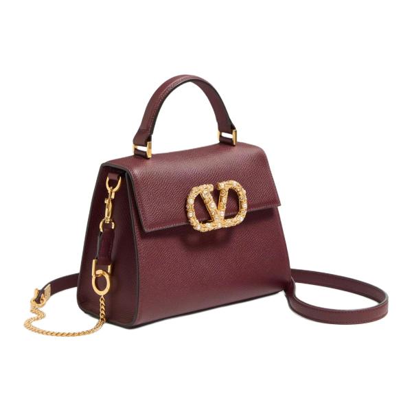 Valentino Cow Leather Handbag Trumpets Women's 7W2B0F53XPWDYE size 22*9*17 cm