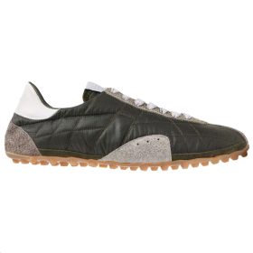 Maison Margiela Sprinters Low top Casual Shoes Dark Green and white