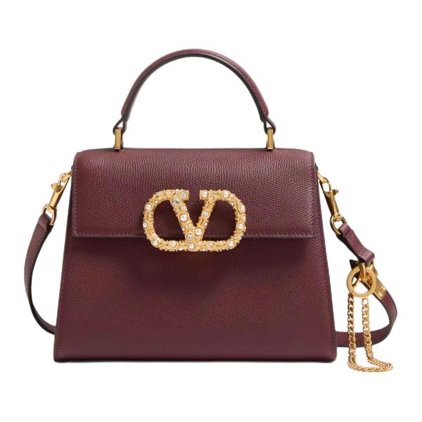 Valentino Cow Leather Handbag Trumpets Women's 7W2B0F53XPWDYE size 22*9*17 cm