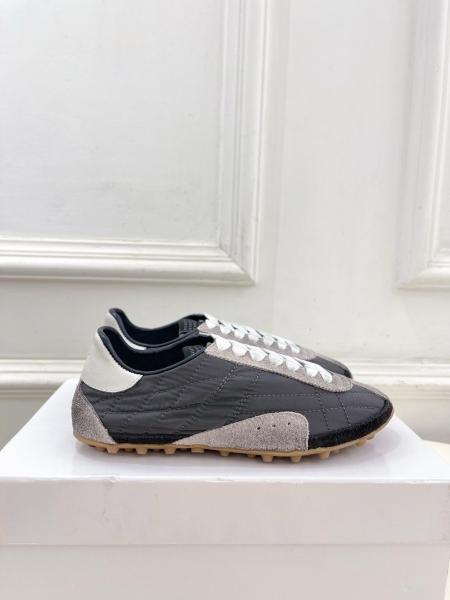 Maison Margiela Sprinters Low top Casual Shoes Dark Green and white