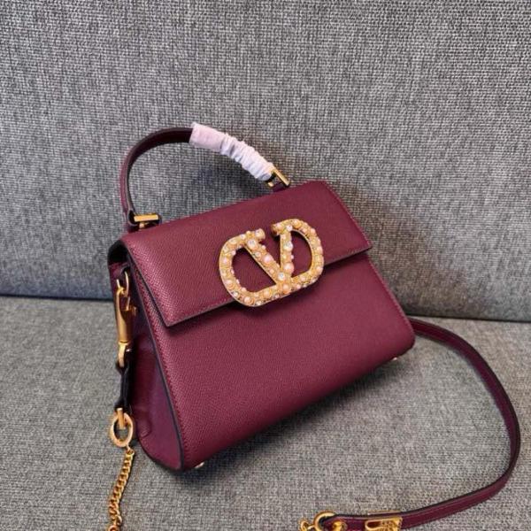 Valentino Cow Leather Handbag Trumpets Women's 7W2B0F53XPWDYE size 22*9*17 cm