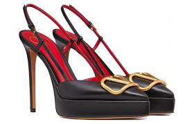 Valentino Garavani VLogo Signature 120mm Slingback Pumps