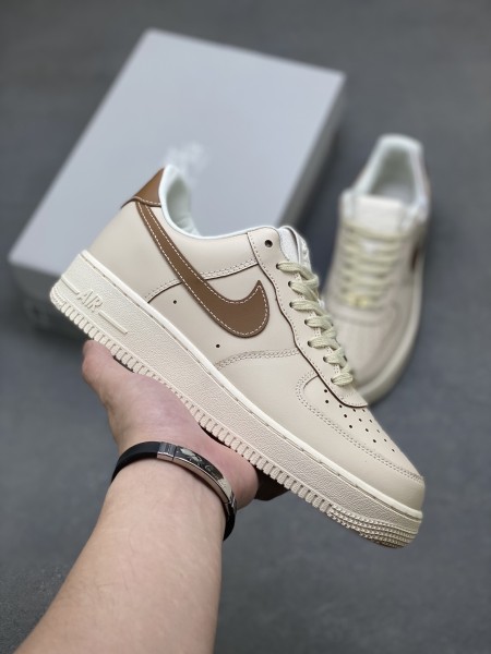 Nike Air Force 1 '07 Pearl White Pale Ivory Sail Light British Tan