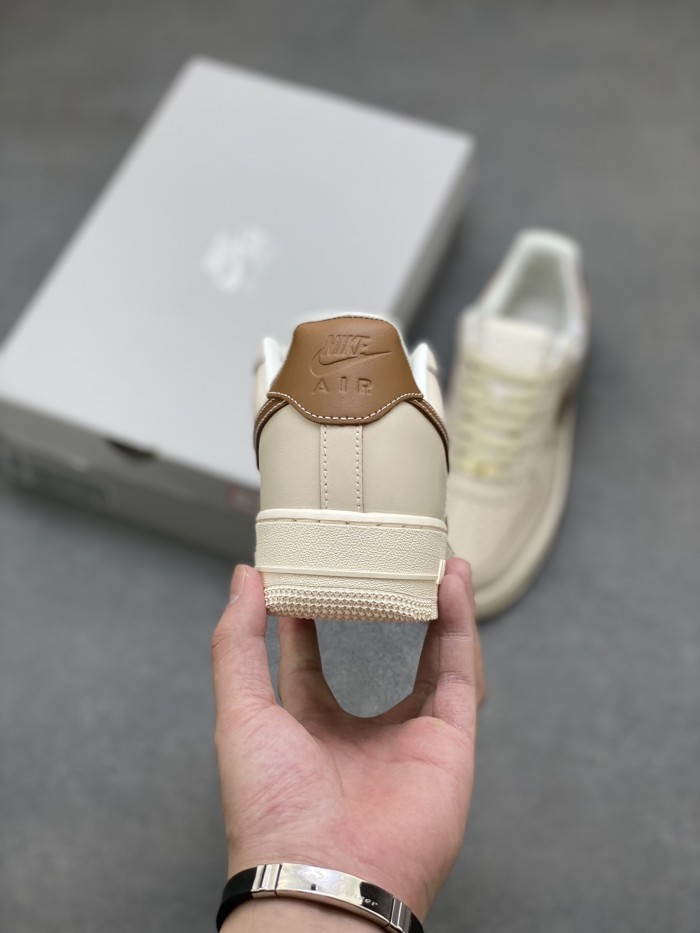 Nike Air Force 1 '07 Pearl White Pale Ivory Sail Light British Tan