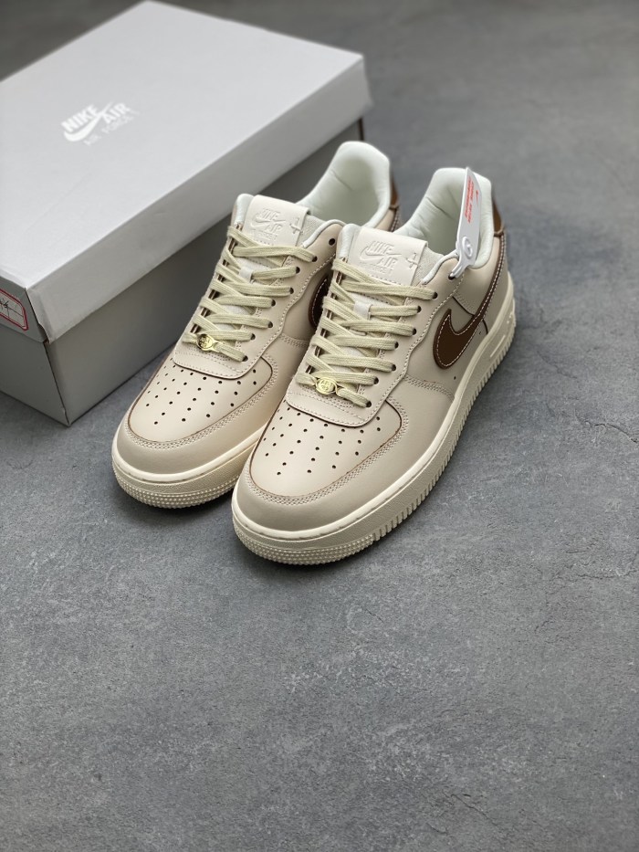 Nike Air Force 1 '07 Pearl White Pale Ivory Sail Light British Tan