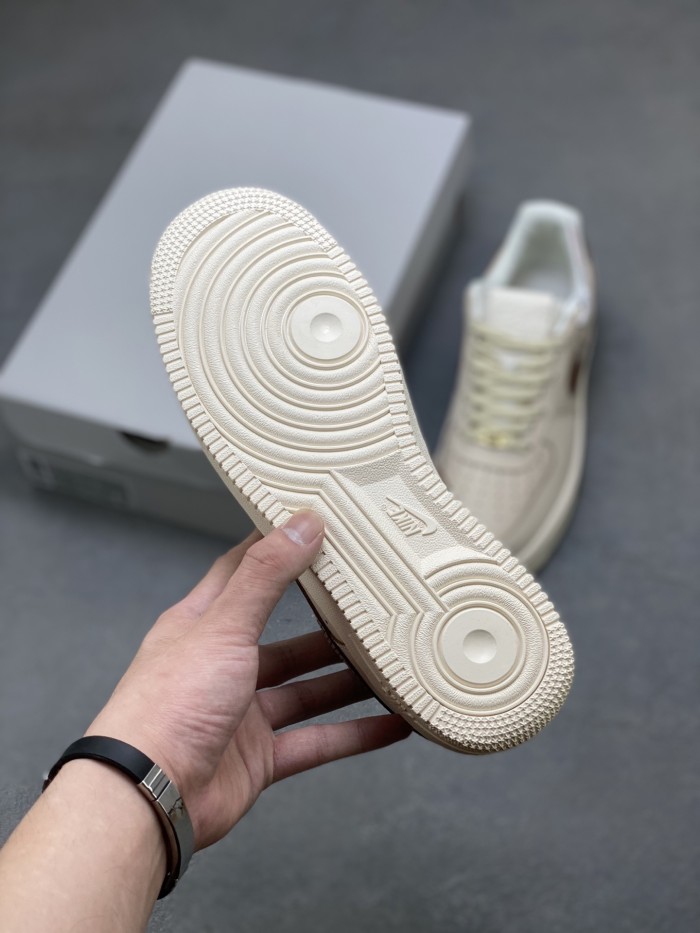 Nike Air Force 1 '07 Pearl White Pale Ivory Sail Light British Tan