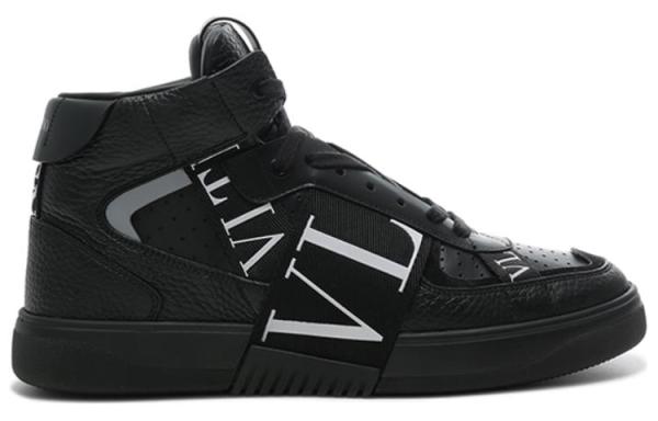 Valentino VL7N Breathable Mid top Casual Shoes Men's Black