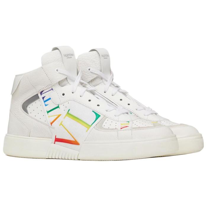 Valentino VL7N Mid top Skateboard Shoes Men's White