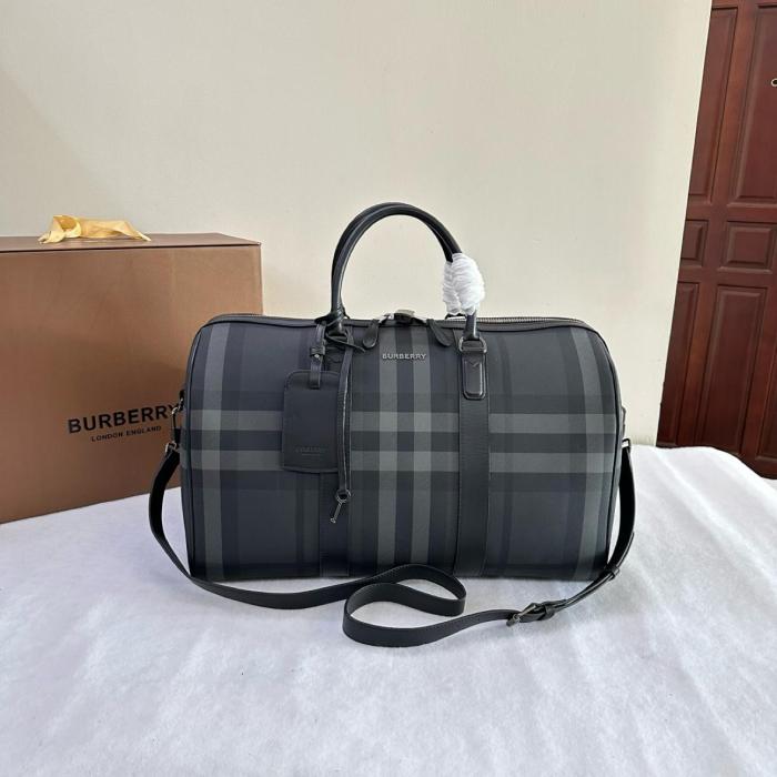 Burberry Seamless Cow Leather Shoulder Bag Crossbody Bag Handbag Regular Men's Charcoal Gray 80629171 size 50*25*27 cm 