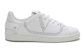 Valentino Open Low Top Skateboard Shoes Women's White