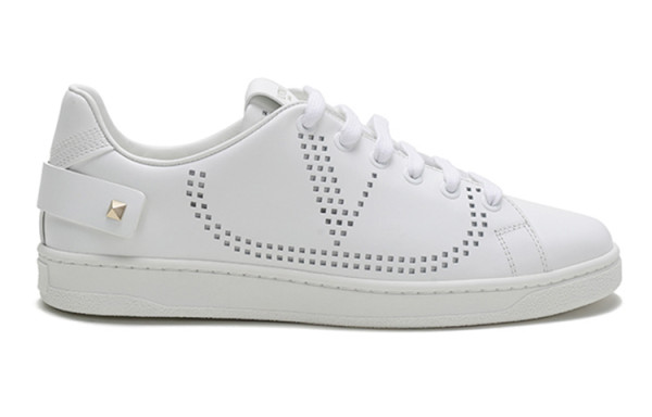 Valentino Open Low Top Skateboard Shoes Women's White