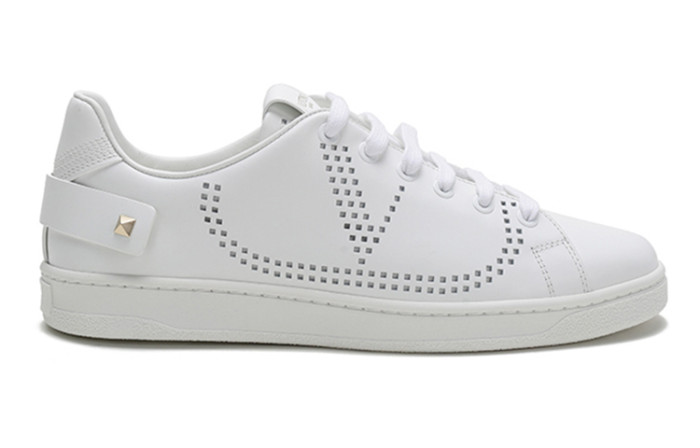 Valentino Open Low Top Skateboard Shoes Women's White