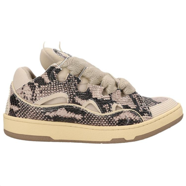 Lanvin Low Top Skateboard Shoes Beige