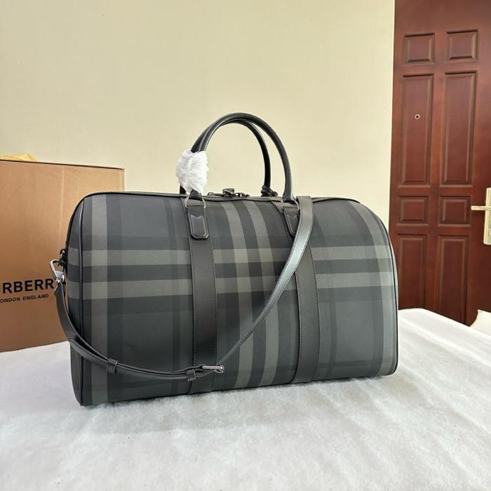 Burberry Seamless Cow Leather Shoulder Bag Crossbody Bag Handbag Regular Men's Charcoal Gray 80629171 size 50*25*27 cm 