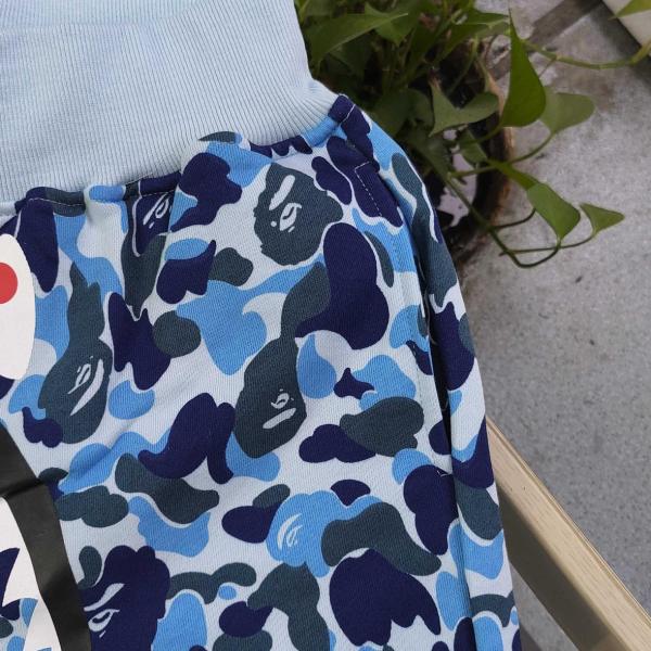 Bape Abc Camo Wgm Print Shark Sweatshorts