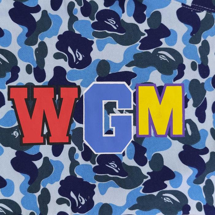 Bape Abc Camo Wgm Print Shark Sweatshorts
