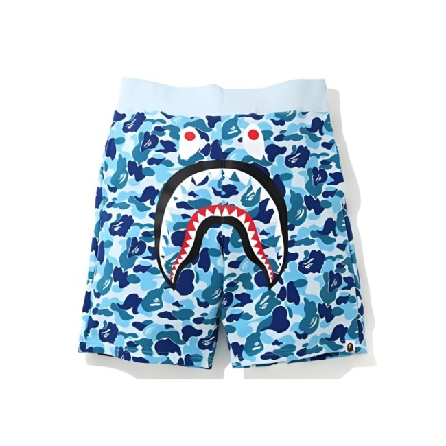 Bape Abc Camo Wgm Print Shark Sweatshorts