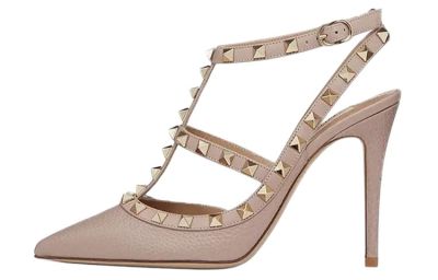 Valentino Slim Heel High Heels Women's Rose Gold