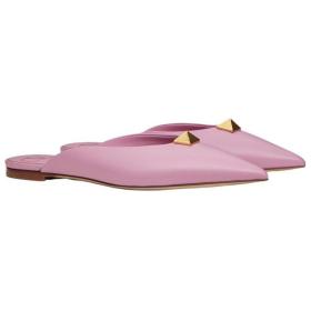 Valentino Roman Stud Closed Toe Slippers Women's